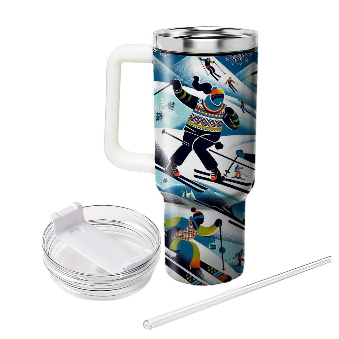 Winter Ski Resort Fun  Custom Tumblers