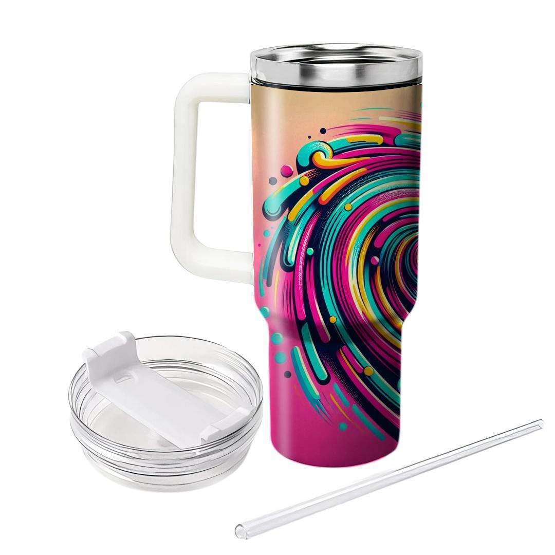 Rad Retro Spirals  Tumblers For Gifts