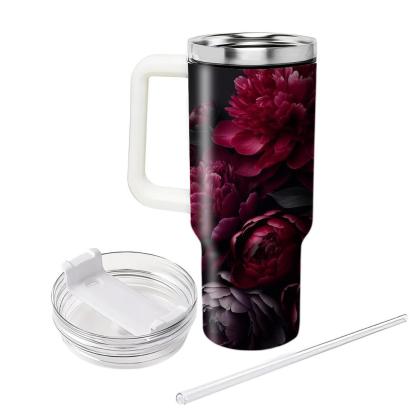 Crimson Peony Delight  Insulated Tumblers