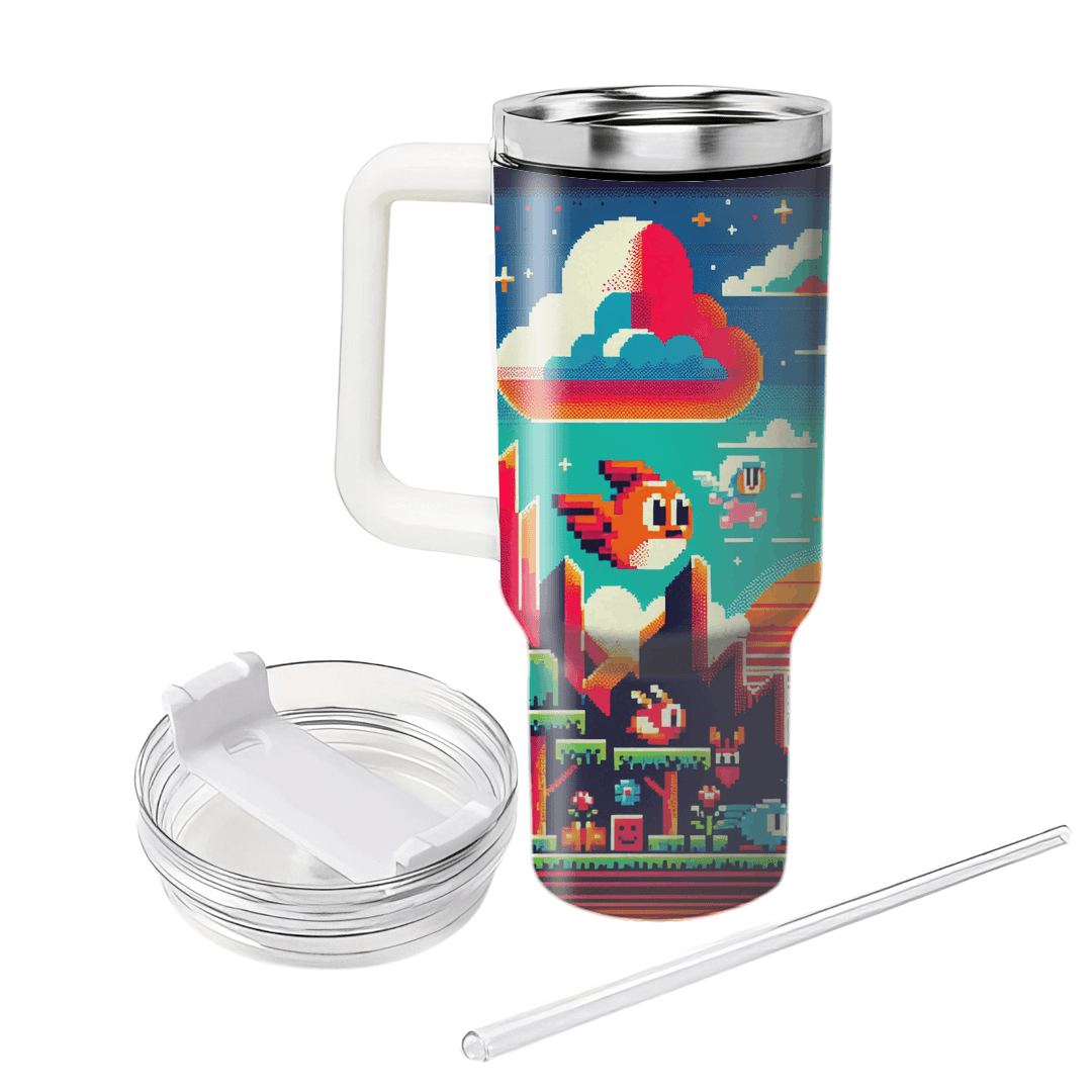 Pixel Art Paradise  Tumbler Cups
