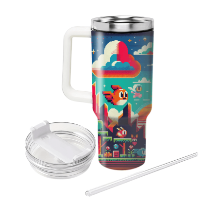 Pixel Art Paradise  Tumbler Cups