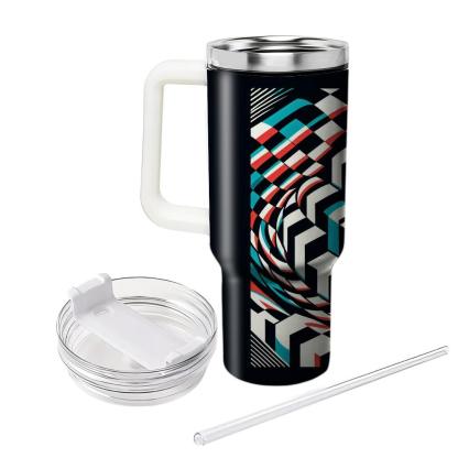 Retro Checkerboard Illusion  Tumblers For Gifts