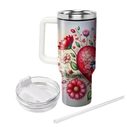 Charming Ladybug Love  Travel Tumblers