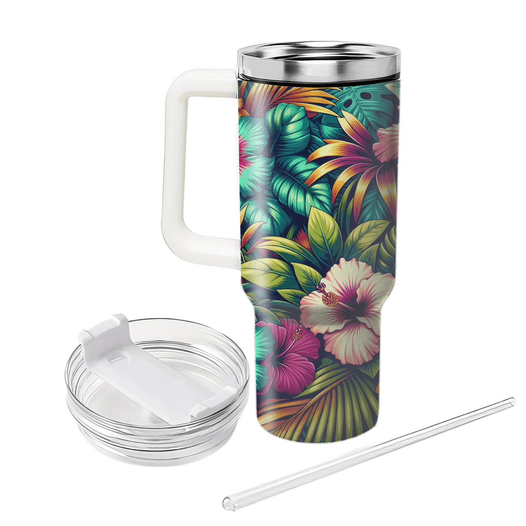 Tropical Floral Paradise  Travel Tumblers