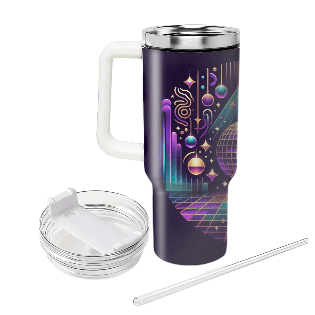 80s Disco Lights Travel Tumblers