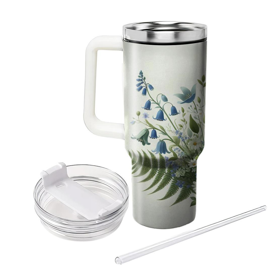 Whimsical Woodland Flowers  Tumbler Cups