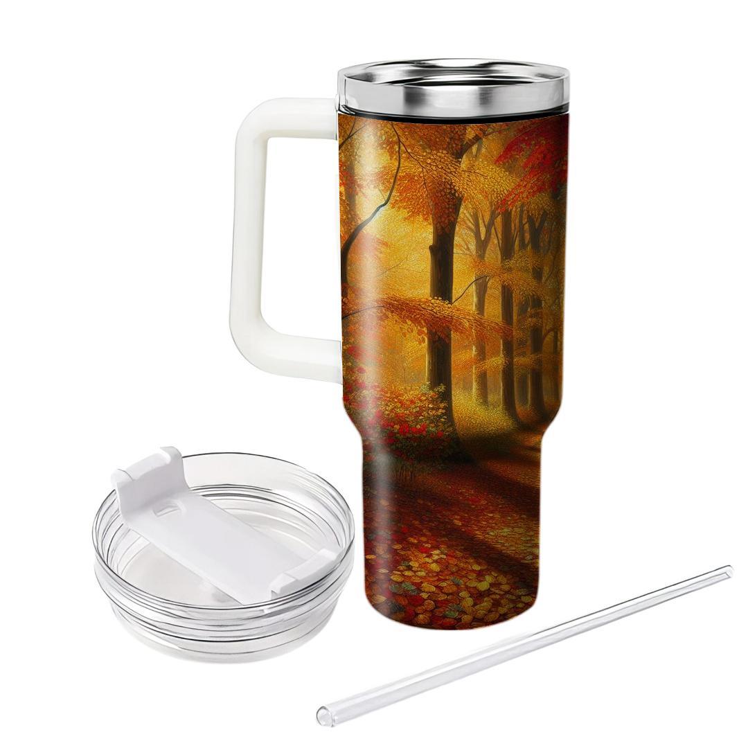 Autumn Golden Path  Tumbler Cups