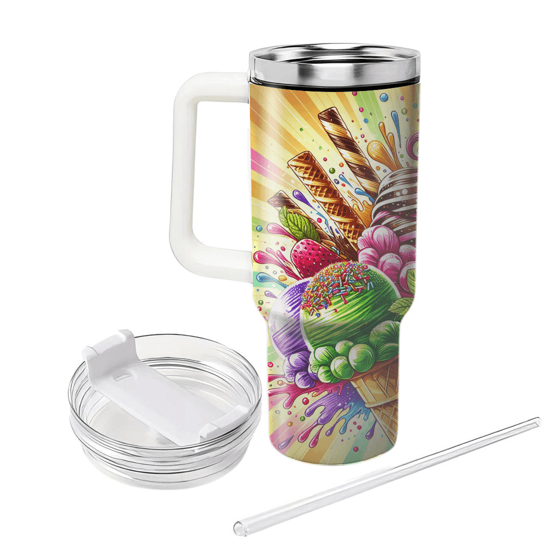 Summer Ice Cream Dream  Personalized Tumblers