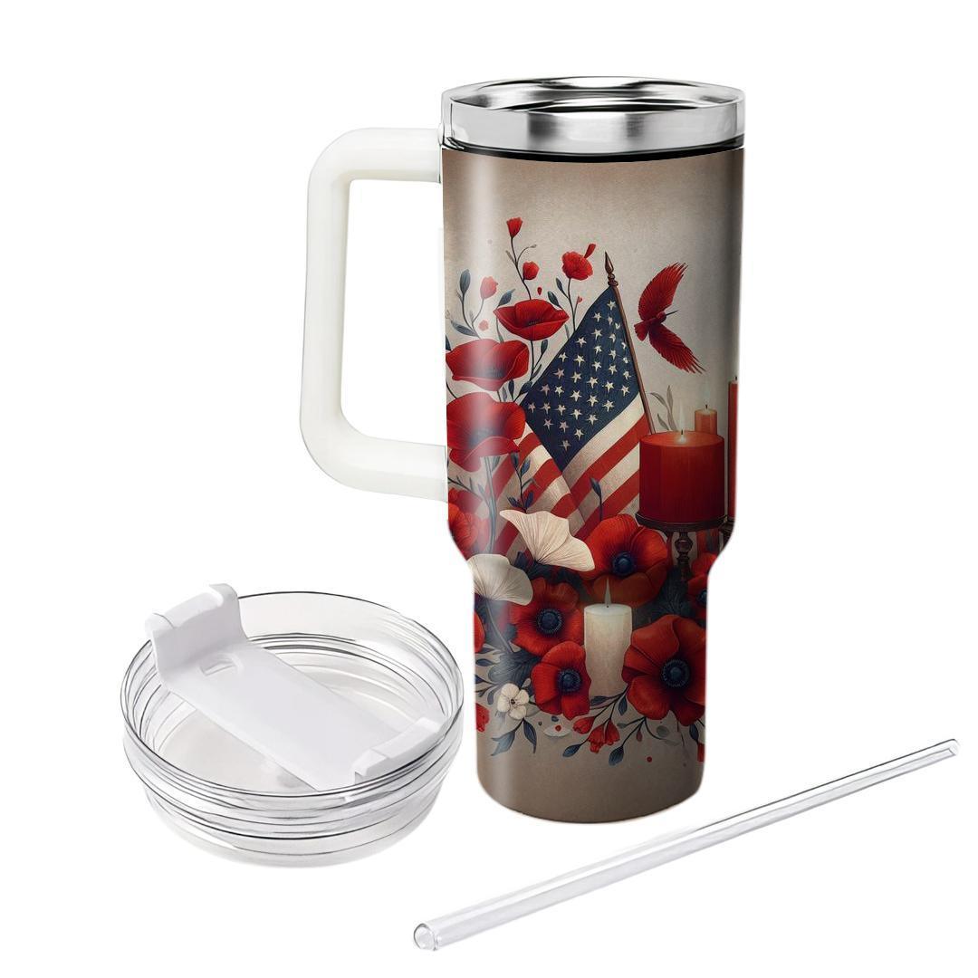 Embers Of Remembrance - Memorial Day  Tumblers With Lids