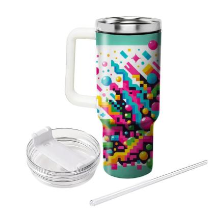 Funky Pixel Patterns  Personalized Tumblers