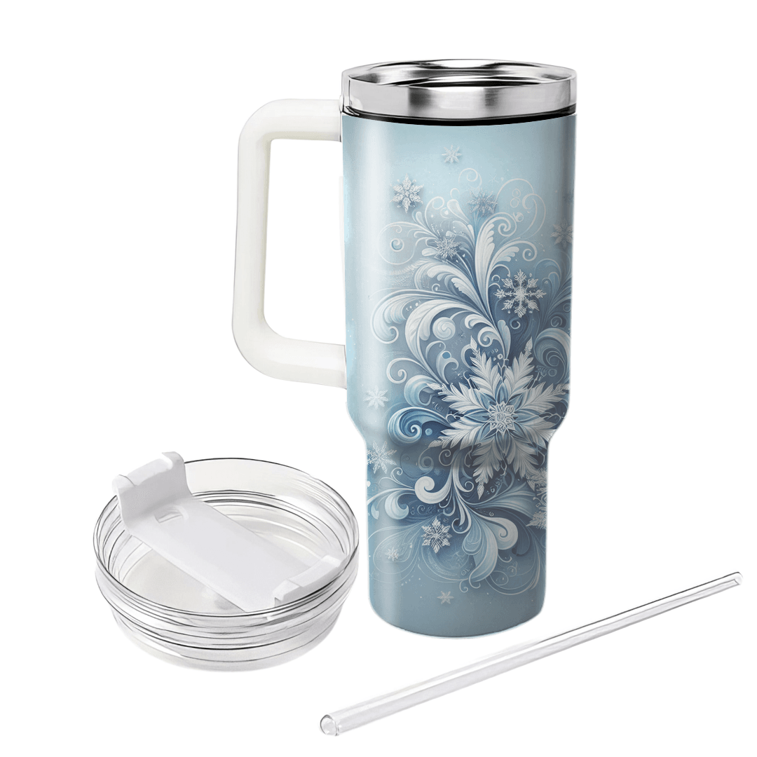 Winter Snowflake Whirl  Personalized Tumblers
