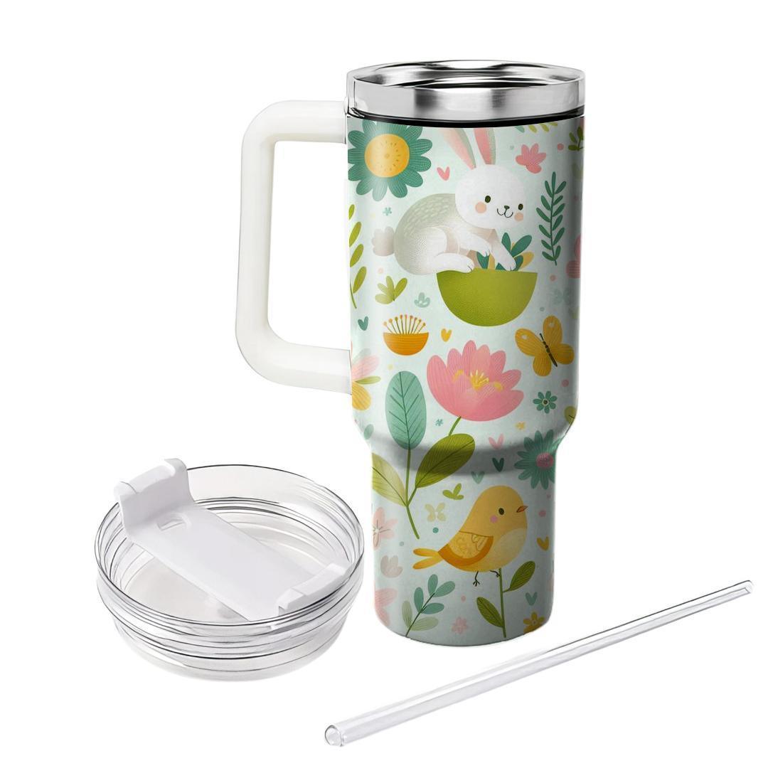 Spring Cheerful Critters  Tumbler Cups