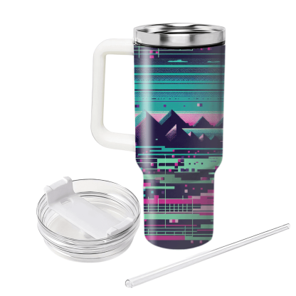 Techno Glitch  Tumbler Cups