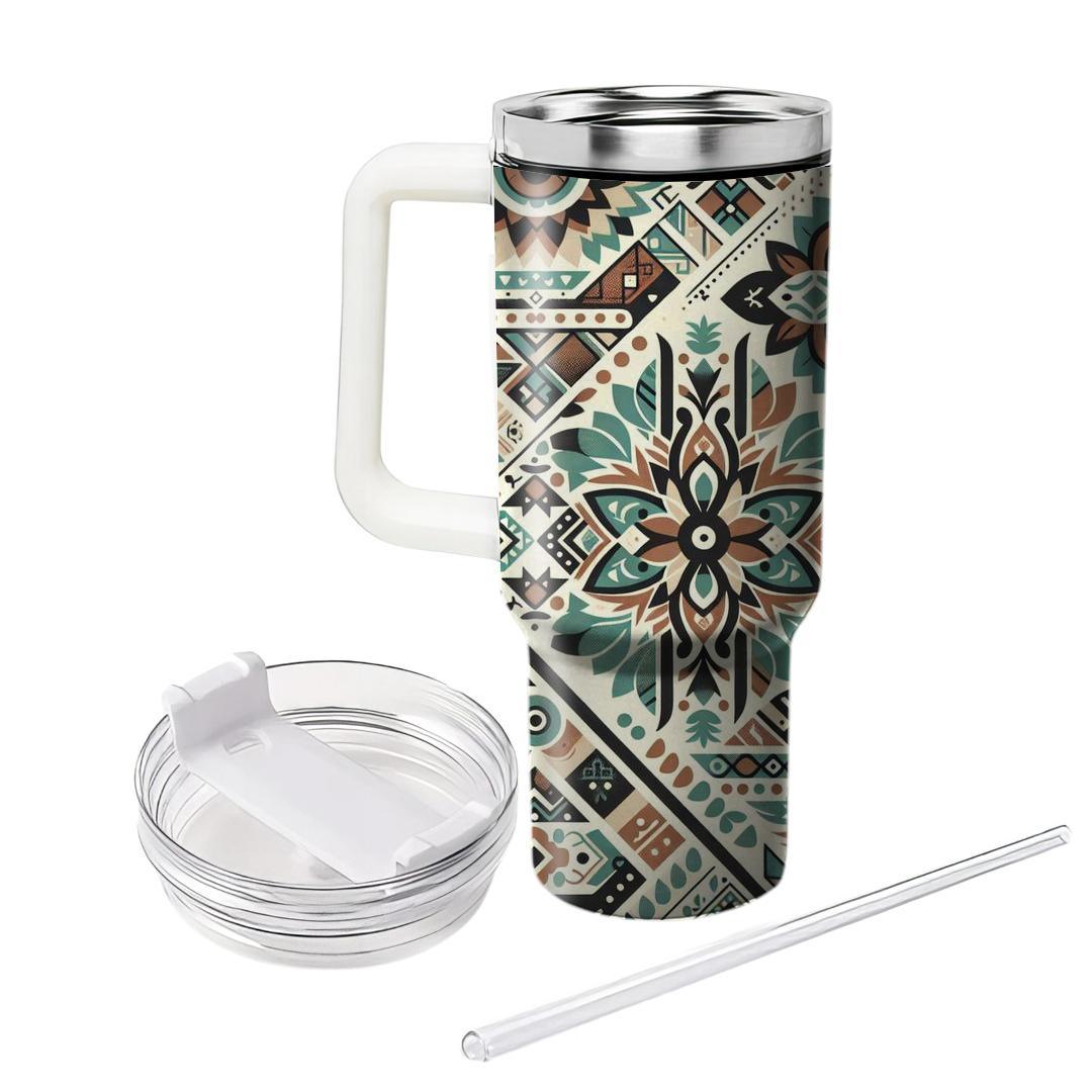 Elegant Tribal Pattern  Tumblers With Lids