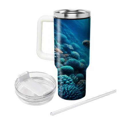 Serene Sea Turtle Odyssey  Tumblers With Lids