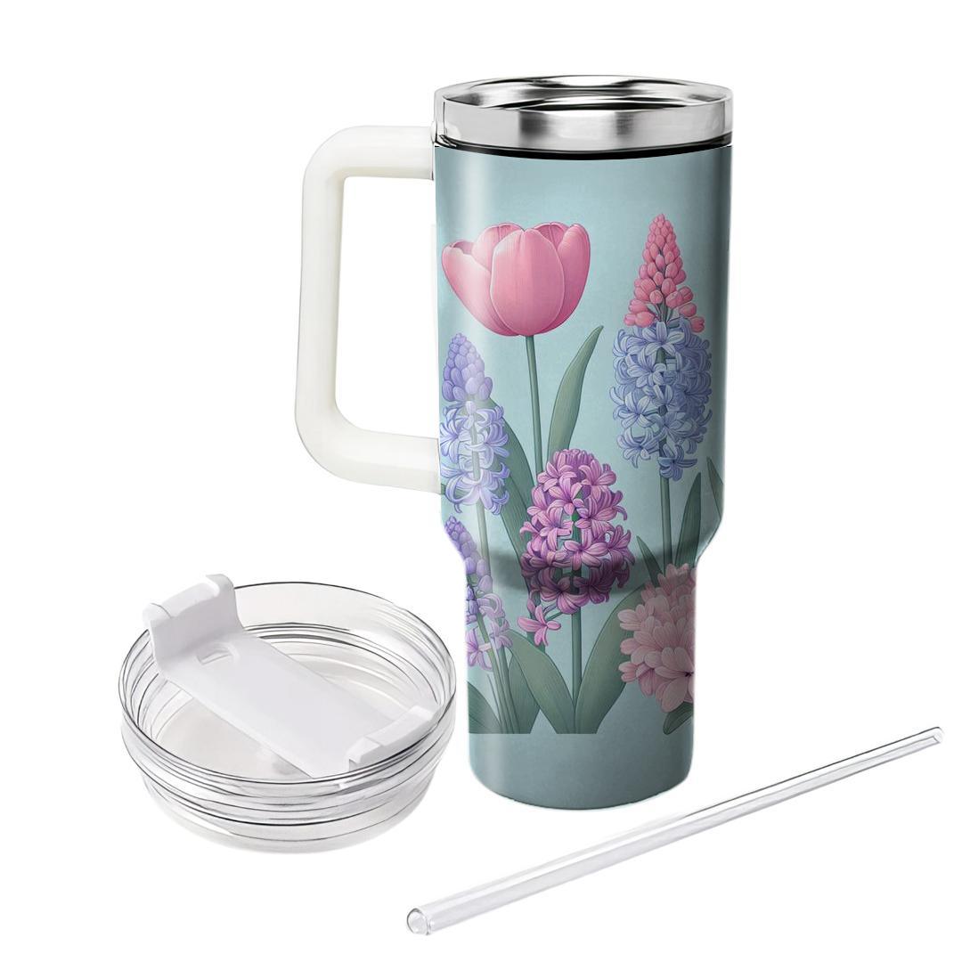Spring's Pastel Garden  Tumbler Cups