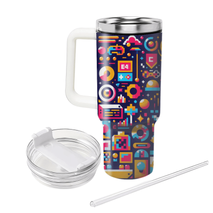 Retro Arcade Colors  Tumblers For Gifts