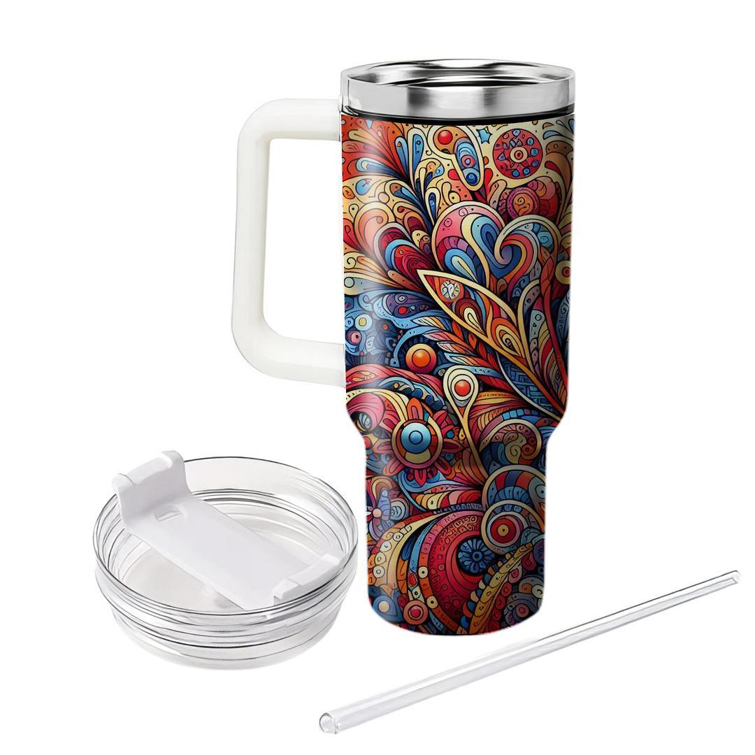 Daring Doodle Dance  Unique Tumblers