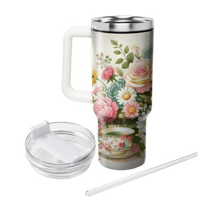 Blossoming Tea Party  Tumbler Cups
