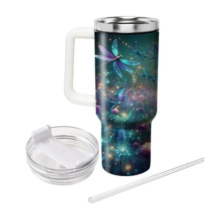 Fantastical Dragonfly Meadow  Travel Tumblers