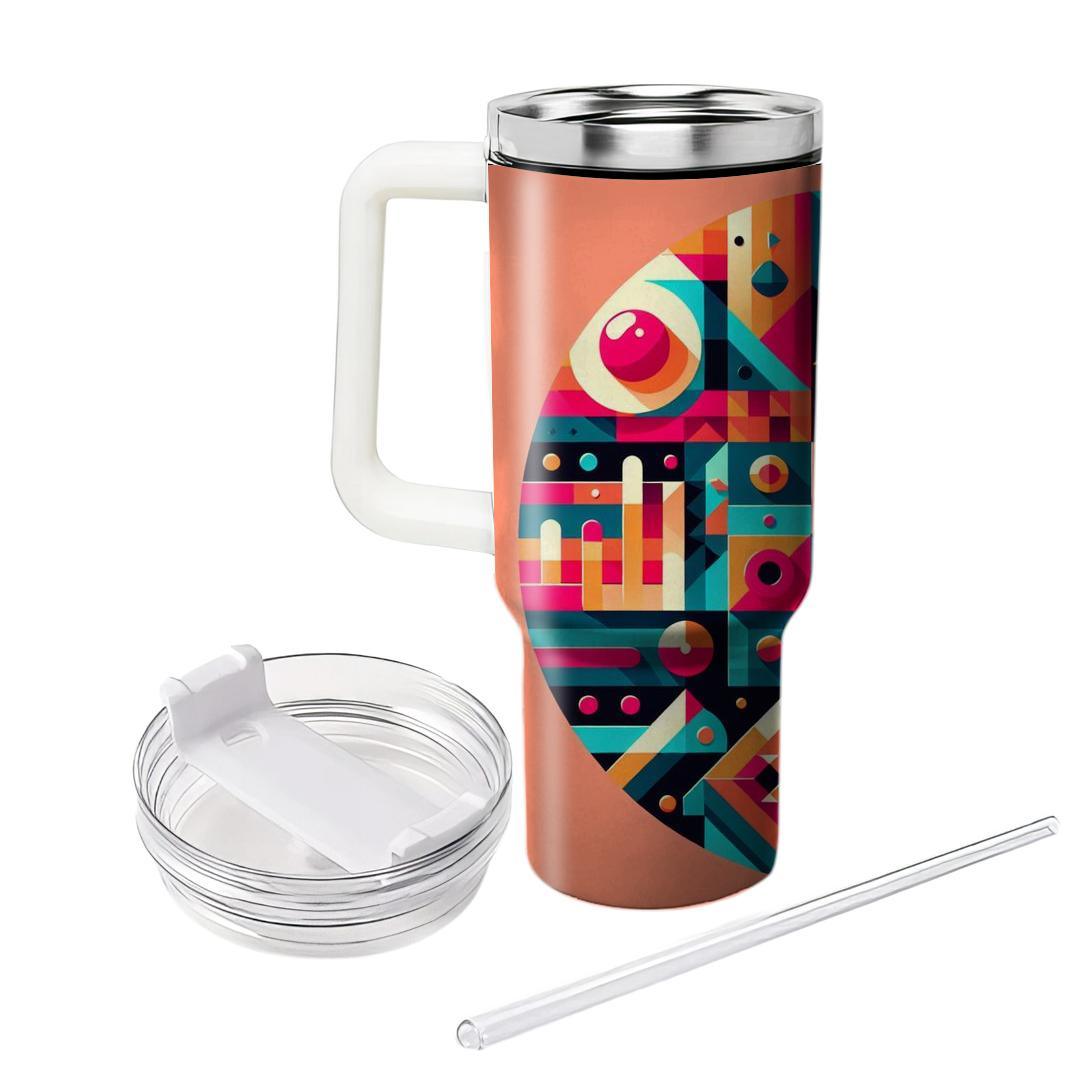 Retro Abstract Art  Travel Tumblers