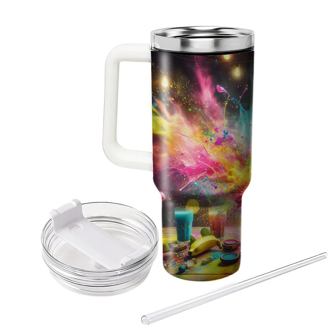Vibrant Spirits - A Holi Festival  Tumbler Cups