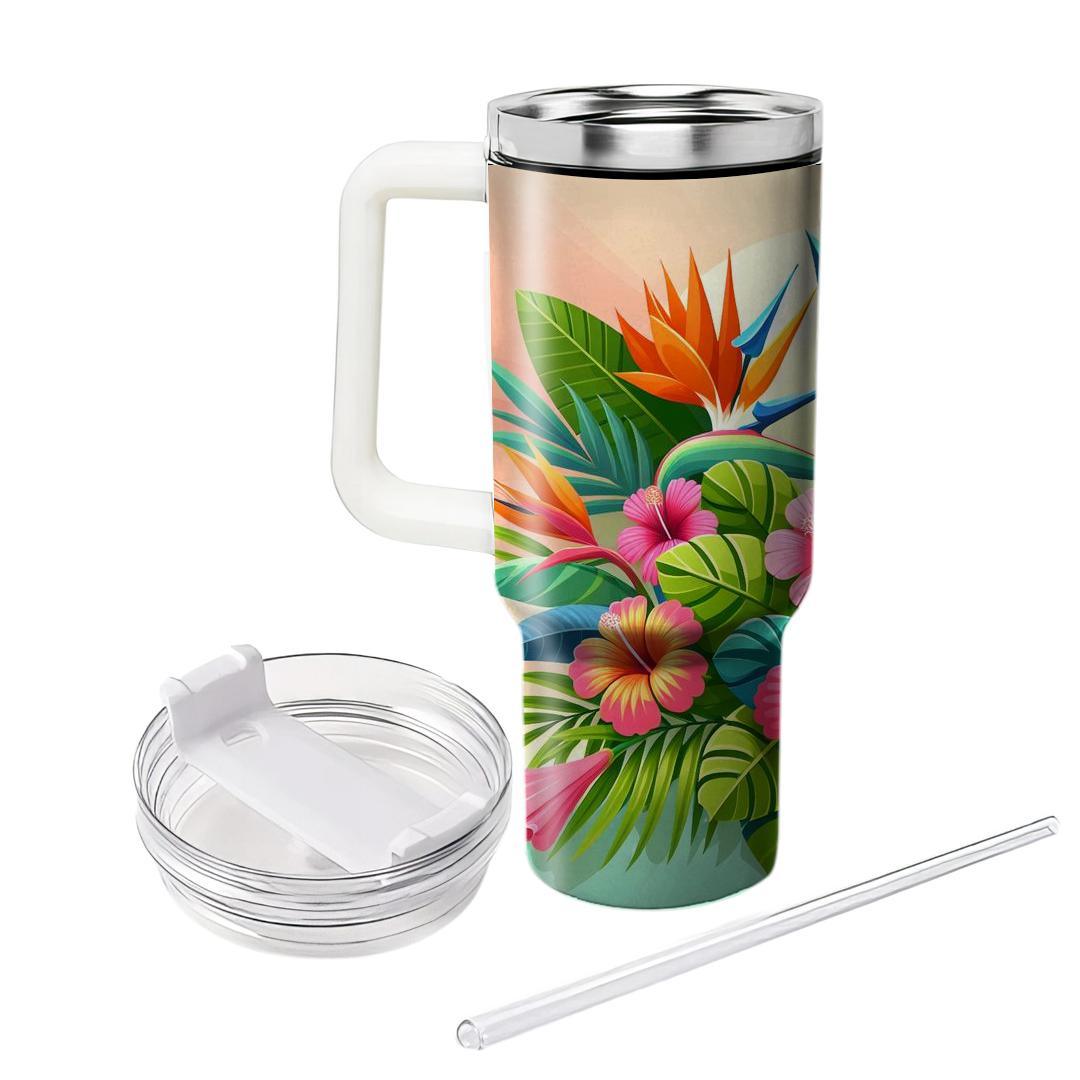 Tropical Blossom  Unique Tumblers