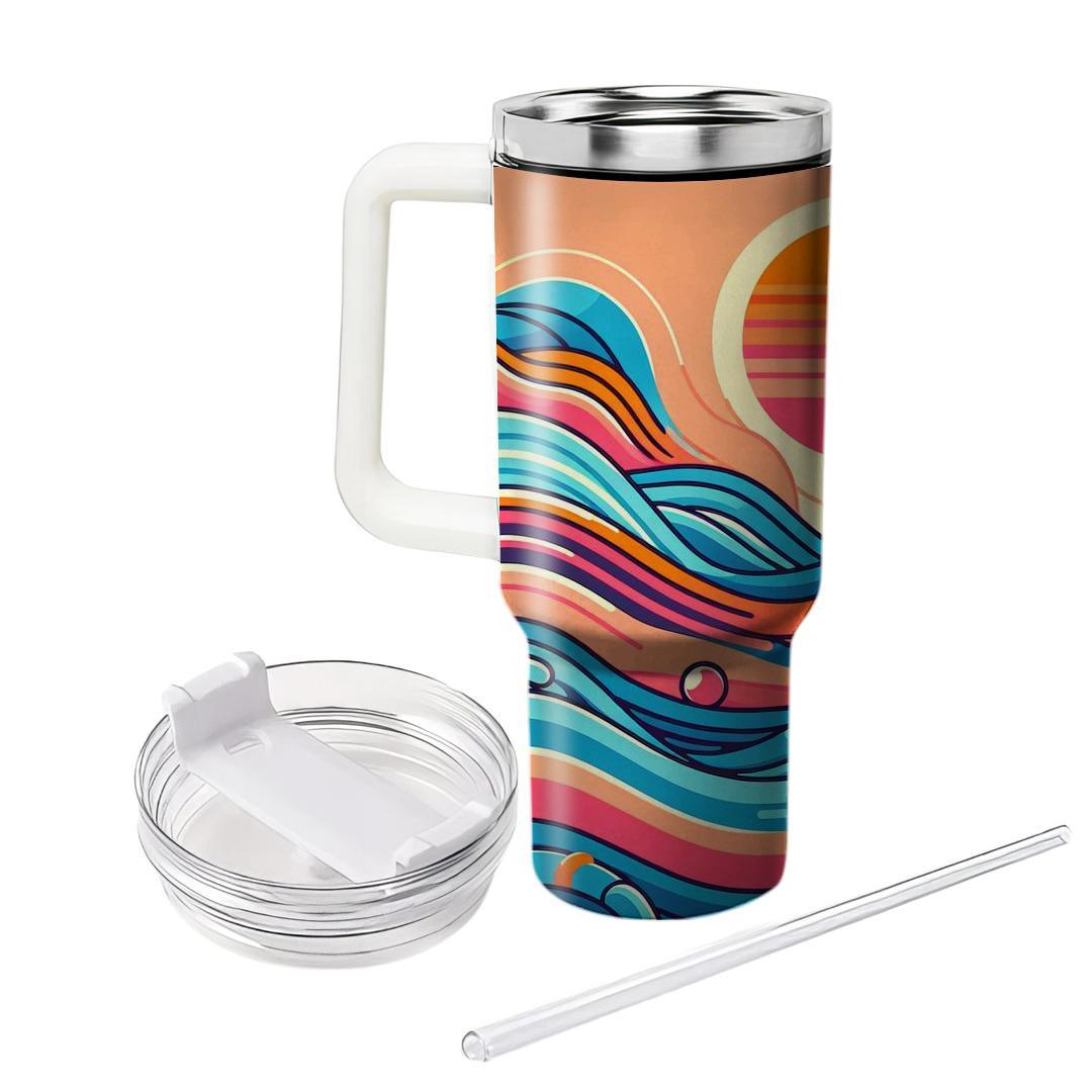 Retro Wave Paradise  Insulated Tumblers