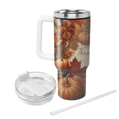 Reflections Of Gratitude - Thanksgiving Spirit  Decorative Tumblers