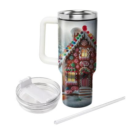 Winter Gingerbread House  Tumbler Cups