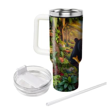 Radiant Sun Bear  Travel Tumblers