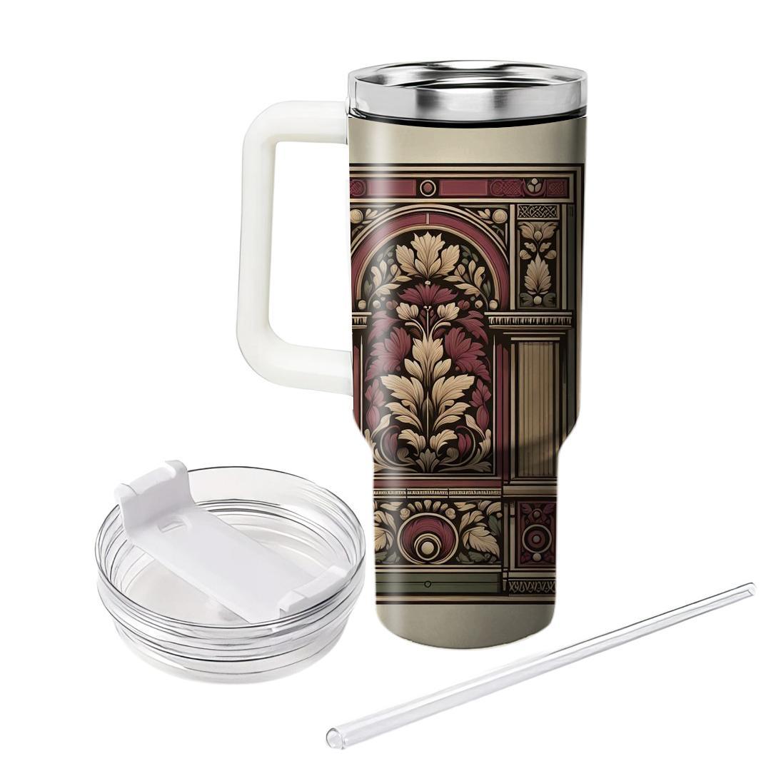 Renaissance Floral Panel  Tumblers For Gifts