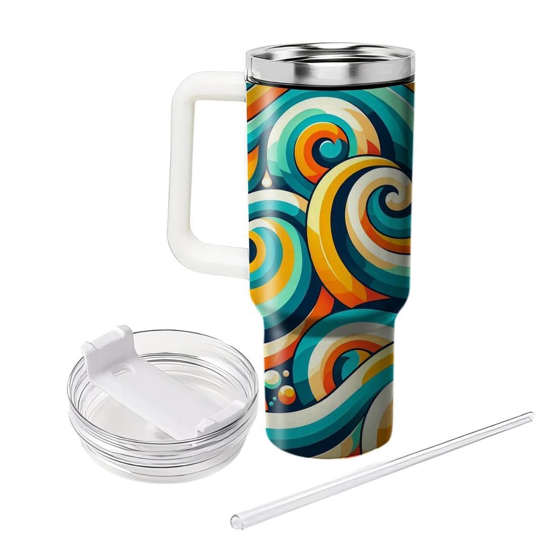 Vibrant Spiral Motif  Tumblers For Gifts