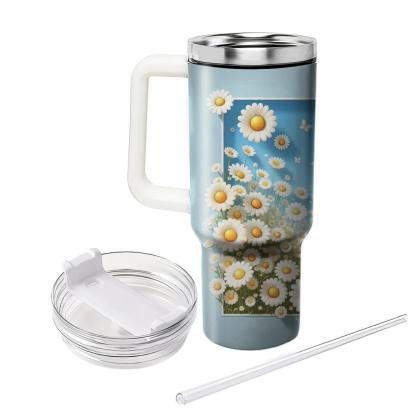 Sunlit Daisy Meadow  Tumbler Cups