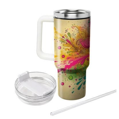 Radiant Spring - A Holi Celebration  Tumbler Cups