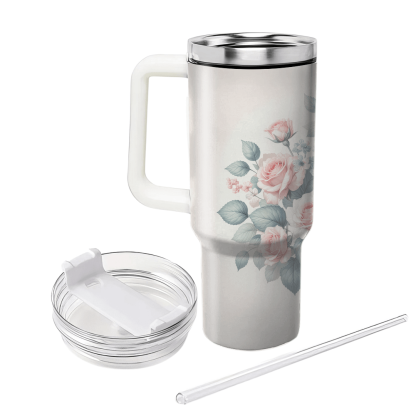 Blissful Floral Melody  Travel Tumblers