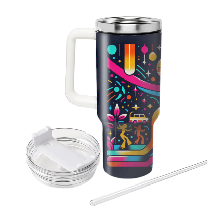 Neon Lights Night  Custom Tumblers