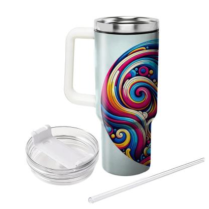 Disco Vibes Swirl  Travel Tumblers
