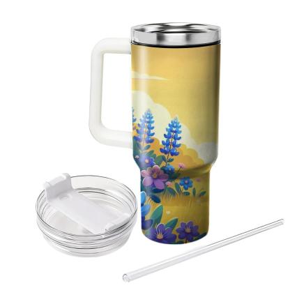 Blossoming Bluebonnet  Insulated Tumblers