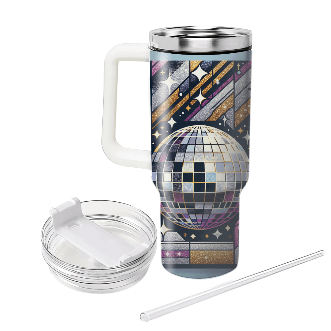 Glittering Disco Nights  Personalized Tumblers