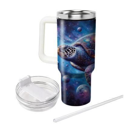 Celestial Sea Turtle Journey  Travel Tumblers