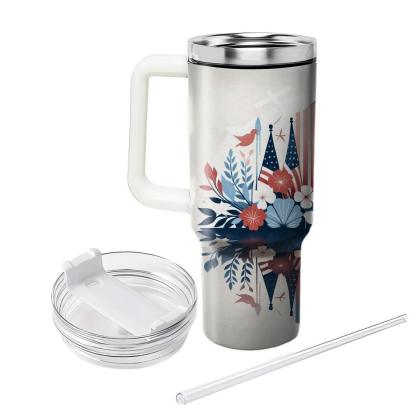 Reverberations Of Remembrance - Memorial Day  Tumblers With Lids