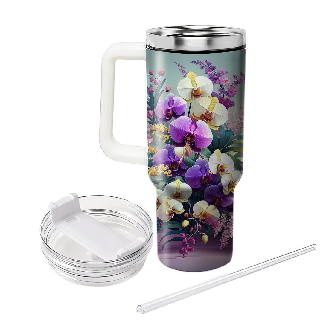 Orchid Wonderland  Unique Tumblers