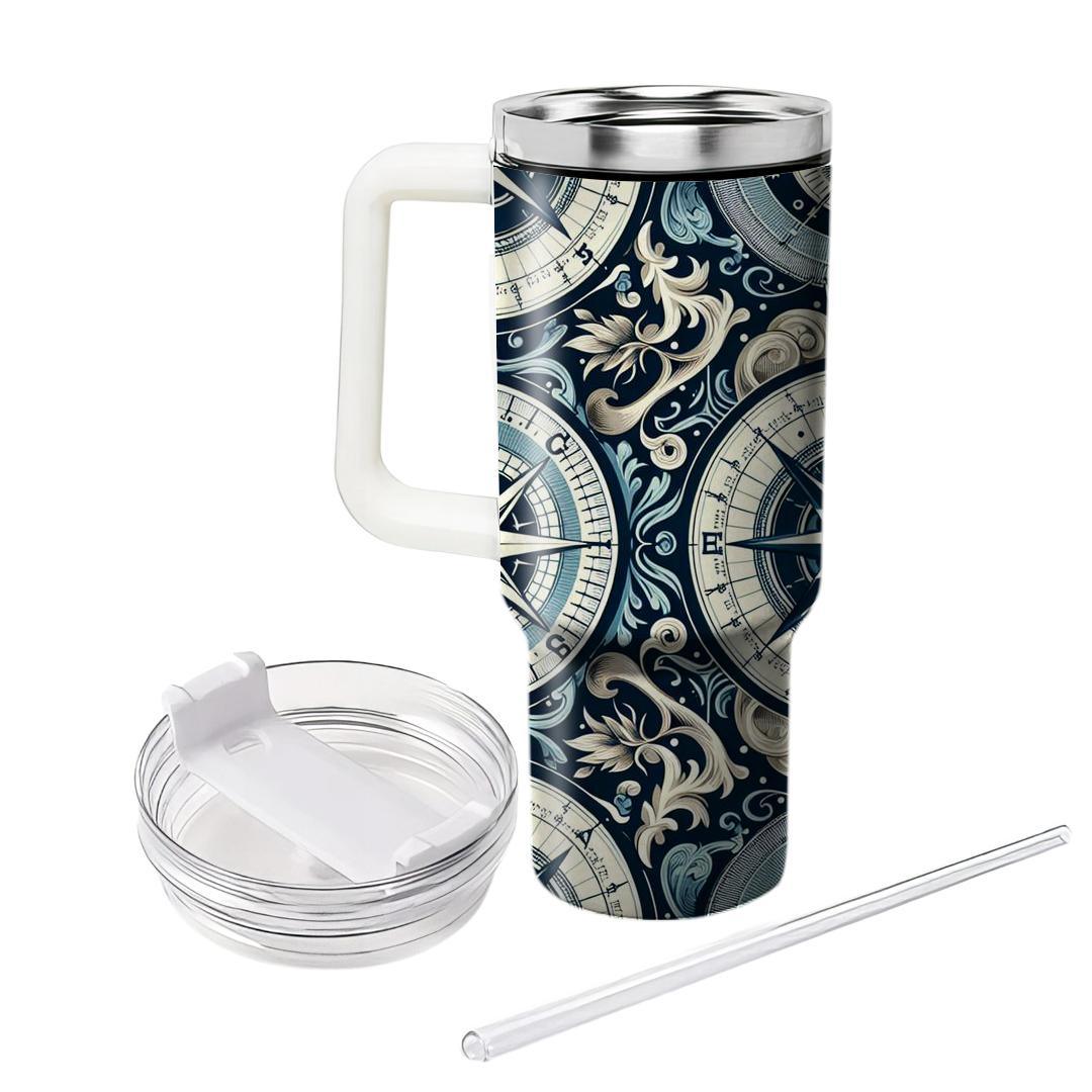 Nautical Compass Chart  Custom Tumblers