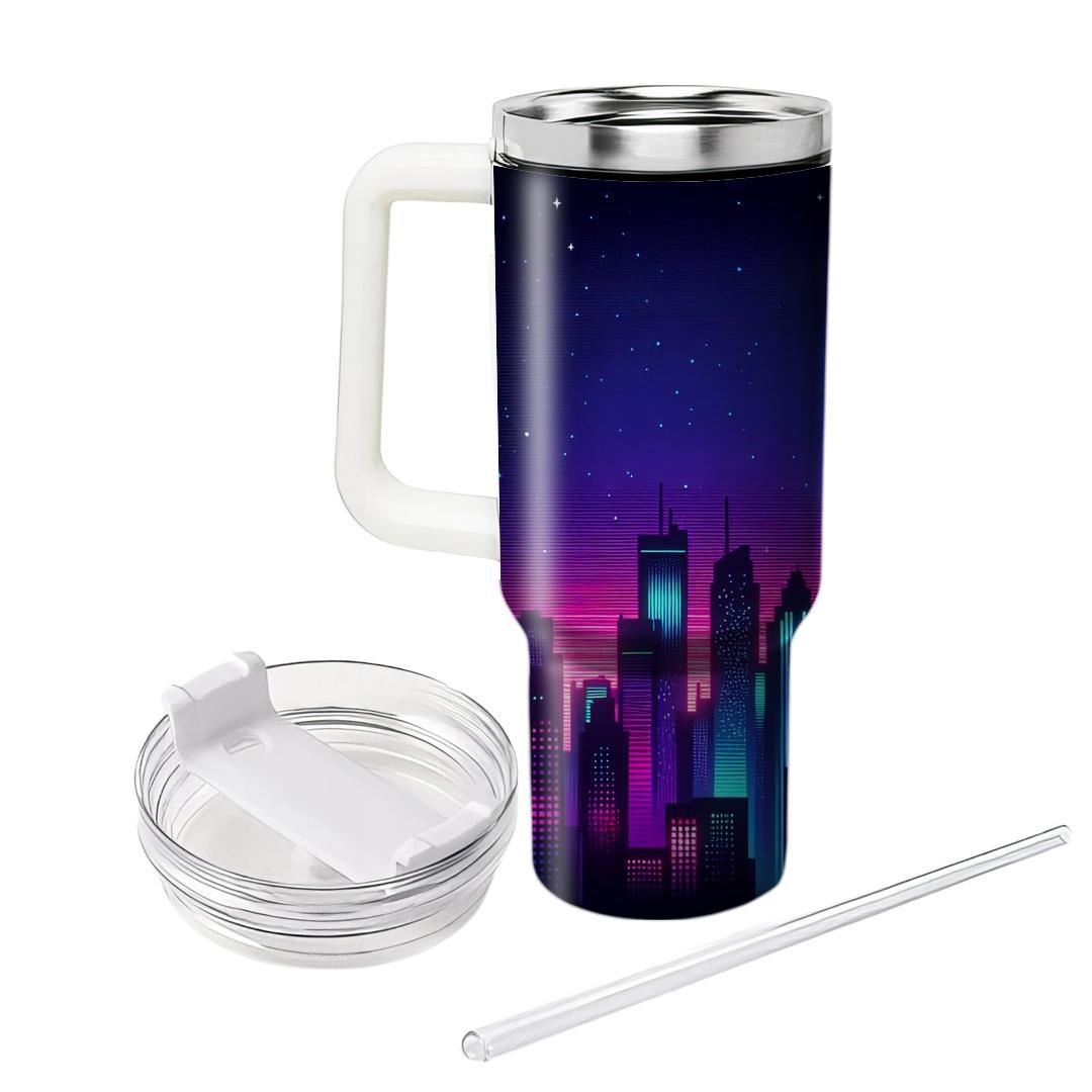 Retro City Lights  Custom Tumblers