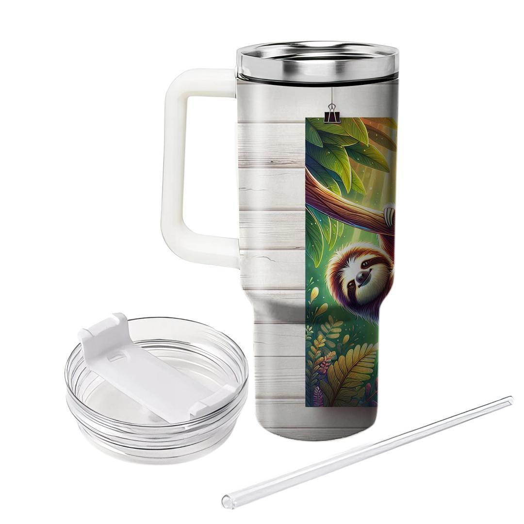 Cute Baby Sloth Tumble  Travel Tumblers