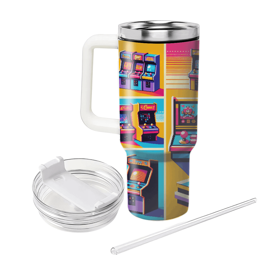 Retro Arcade Fever Travel Tumblers