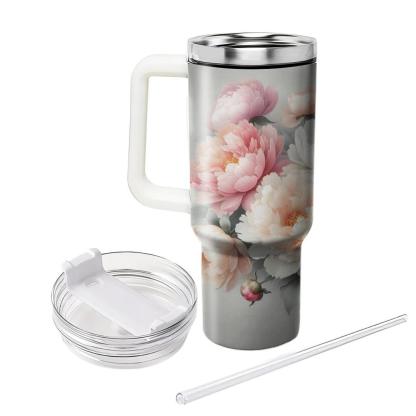 Pastel Peony Parade  Tumbler Cups