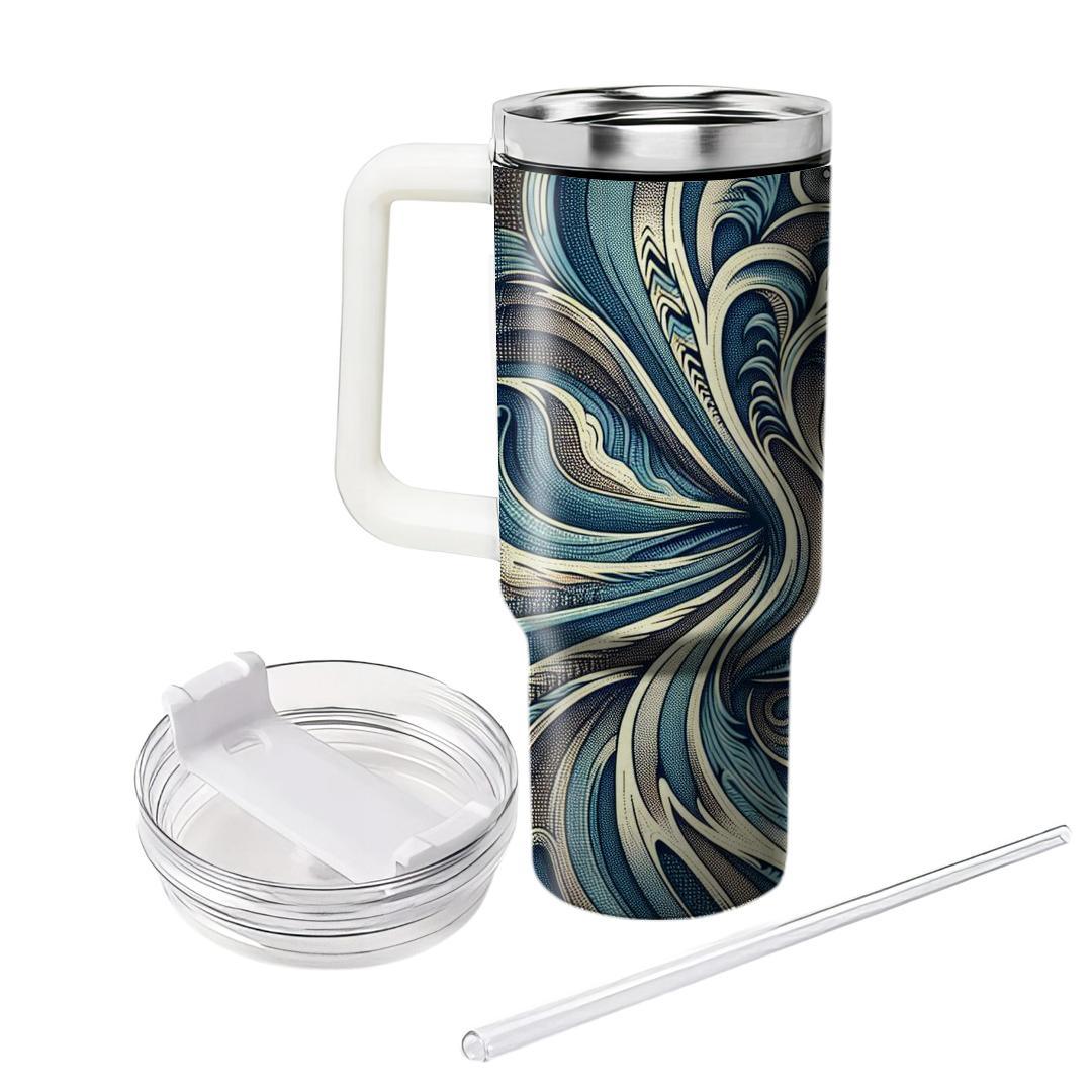 Classic Denim Texture  Tumblers With Lids