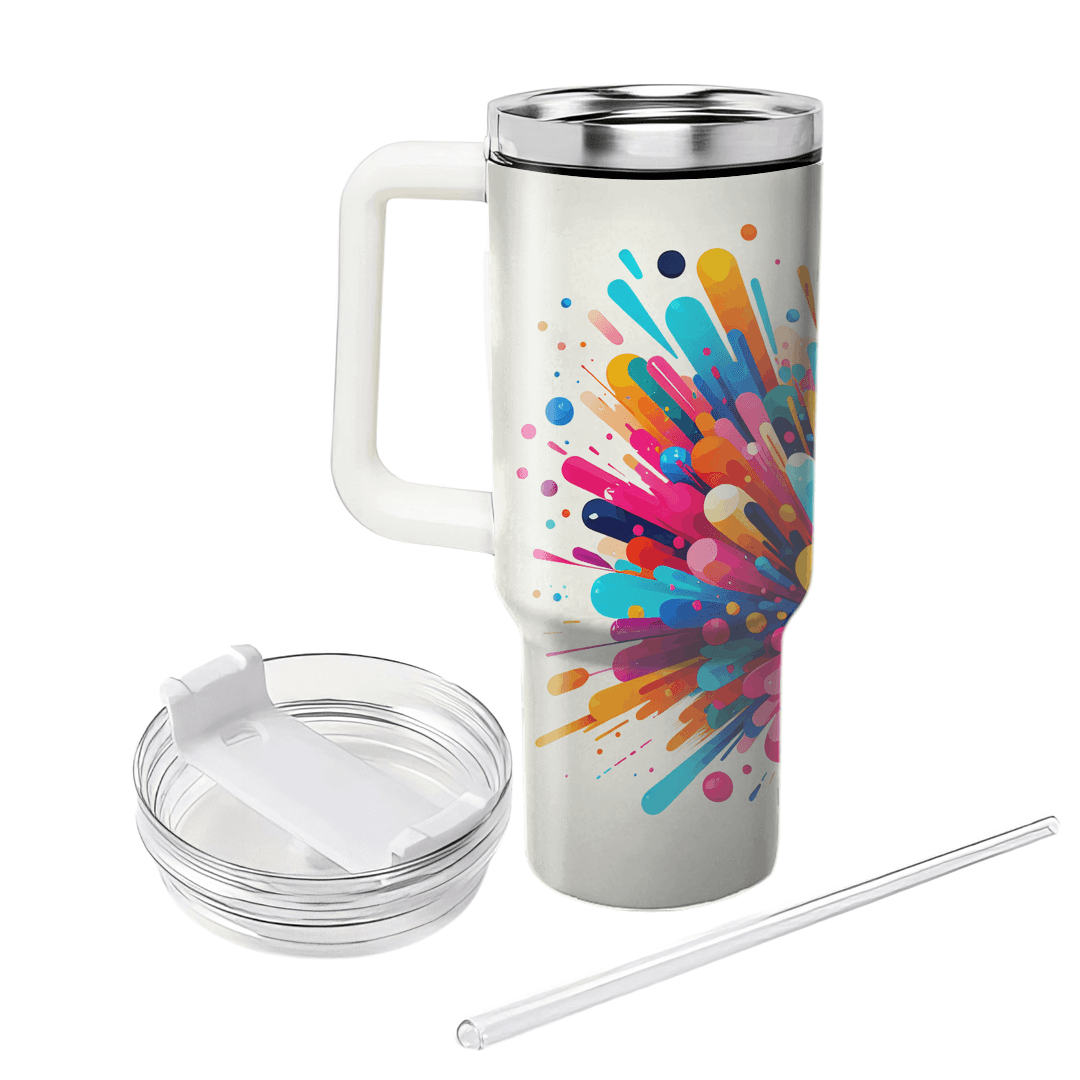 Playful Color Burst  Tumblers For Gifts